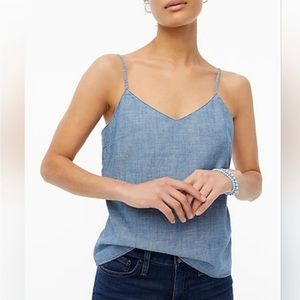 NWT J. Crew Factory Chambray Camisole Top